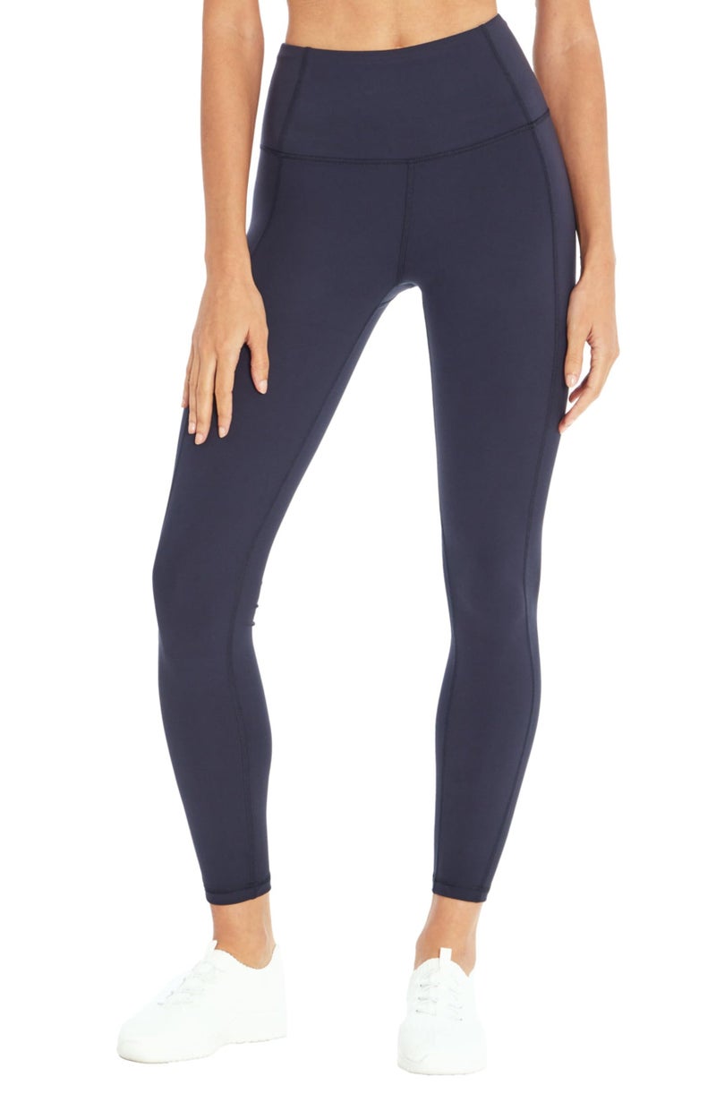 Marika Women's Olivia High Rise Tummy Control Legging, Midnight Blue, Medium